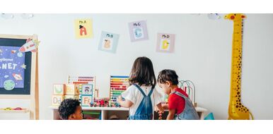 image of nursery wtih children enjoying preloved items from EcoTots